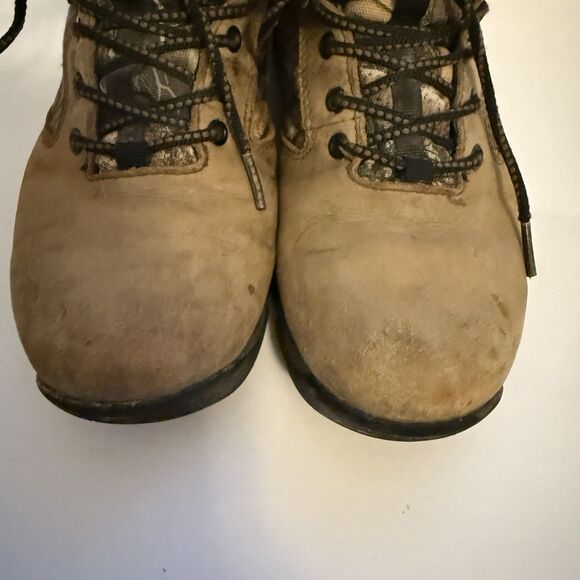 Rocky Youth Outdoor Hunting Boots Size 3M Camo Brown Hiking Thinsulate Insulated - Picture 8 of 10